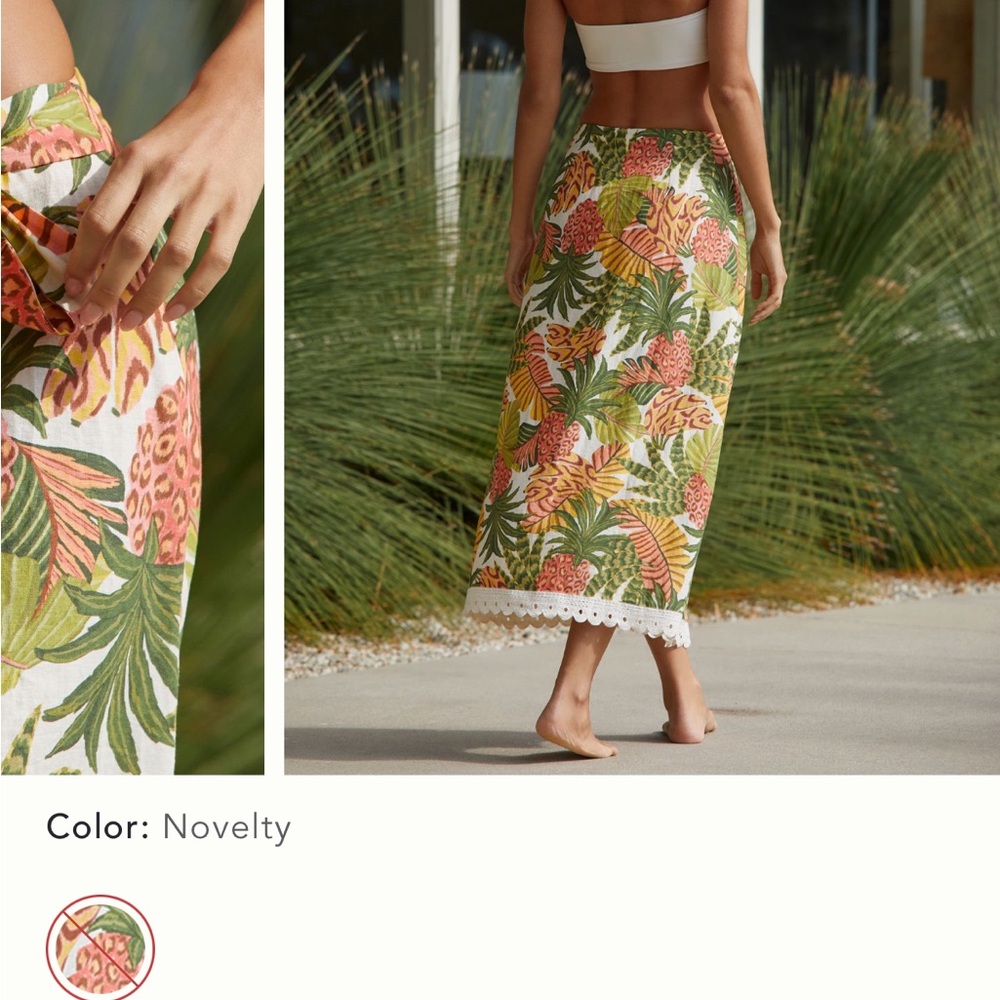 Farm Rio wrap skirt